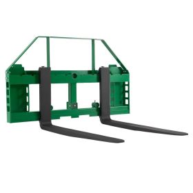 Pallet Fork Frame Attachment With 36-inch Skid Steer Forks For JD Tractors (Option: Default)