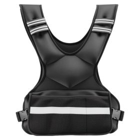 Adjustable Weighted Vest, 24-40 Lbs Comfortable X-Shape Body Weight Vest Set With 8 Weight Packs And Reflective Stripe, For Men Women, Workout Eq (Option: Default)
