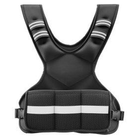 Adjustable Weighted Vest, 4-10 Lbs Comfortable X-Shape Body Weight Vest Set With 6 Weight Packs And Reflective Stripe, For Men Women, Workout Equ (Option: Default)