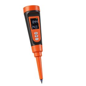 Food PH Meter, 0-14 PH Range, IP68 Waterproof Probe, Pocket Tester Kit With Automatic Temperature Compensation, Calibration Powder Packets, Easy (Option: Default)